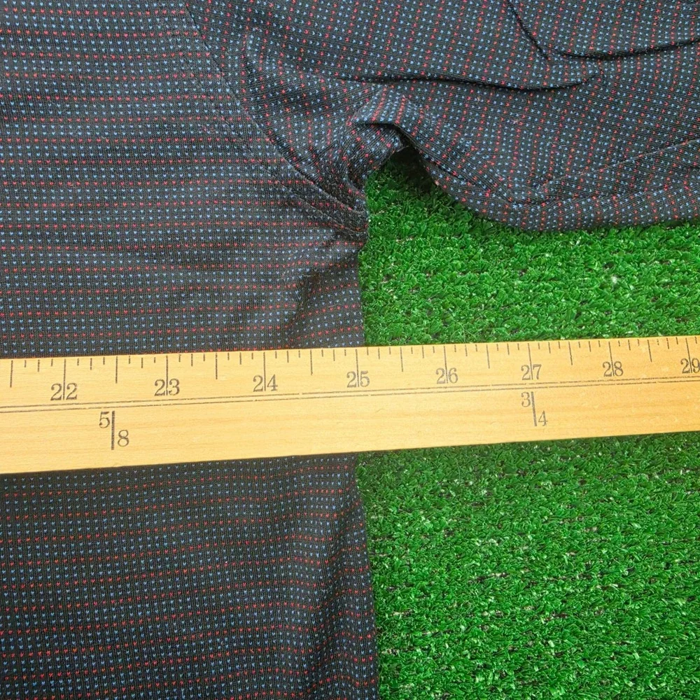 Fairway‎ & Greene 18th Hole Horseshoe Golf Polo Shirt Mens XL Black Embroidered